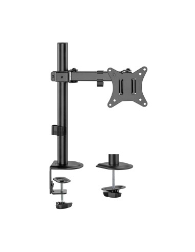 AISENS Soporte de Mesa ECO Giratorio e Inclinable para Monitor TV 9Kg (3 Pivotes, 1 Brazo) de 17-32, Negro