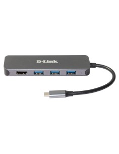 D-Link DUB-2333 base para portátil y replicador de puertos Alámbrico USB Tipo C Gris 2