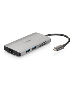 D-Link DUB-M810 base para portátil y replicador de puertos Alámbrico USB 3.2 Gen 1 (3.1 Gen 1) Type-C Aluminio 2