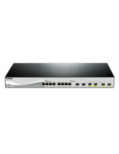 D-Link DXS-1210-12TC E switch Gestionado L2 10G Ethernet (100 1000 10000) 1U Negro, Plata