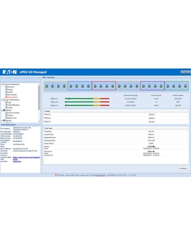 Eaton EMAH28 unidad de distribución de energía (PDU) 8 salidas AC 1U Negro