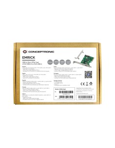 Conceptronic EMRICK09G tarjeta y adaptador de interfaz Interno USB 3.2 Gen 2 (3.1 Gen 2) 2