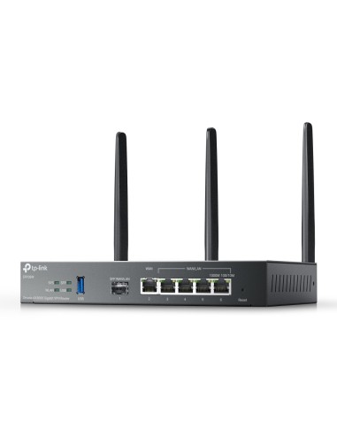 TP-Link Omada ER706W router inalámbrico Gigabit Ethernet Doble banda (2,4 GHz   5 GHz) Negro