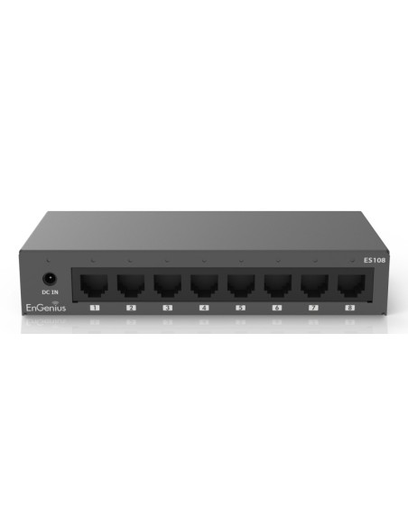 EnGenius ES108 switch No administrado Gigabit Ethernet (10 100 1000) Negro