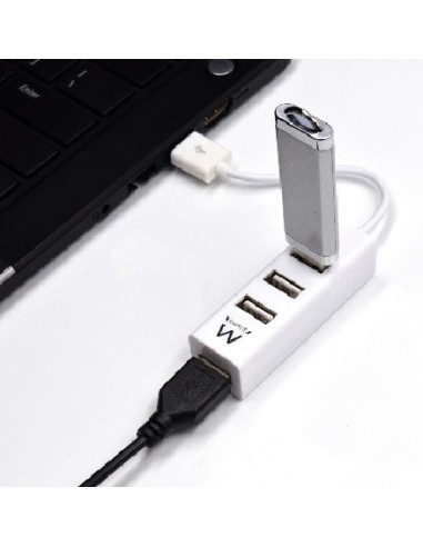 Ewent EW1122 hub de interfaz USB 2.0 Blanco