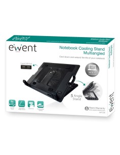 Ewent EW1258 almohadilla fría 43,2 cm (17") 1000 RPM Negro 2