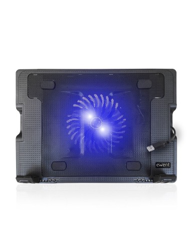 Ewent EW1258 almohadilla fría 43,2 cm (17") 1000 RPM Negro