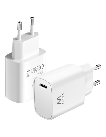 Ewent EW1320_R1 cargador de dispositivo móvil Universal Blanco Corriente alterna Carga rápida Interior