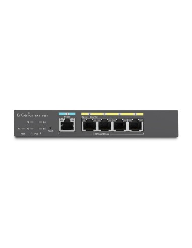 EnGenius EXT1105P switch Gestionado L2 Gigabit Ethernet (10 100 1000) Energía sobre Ethernet (PoE) Negro