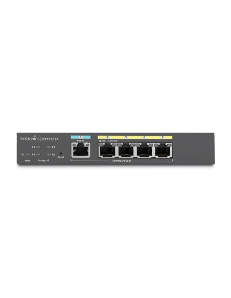 EnGenius EXT1105P switch Gestionado L2 Gigabit Ethernet (10 100 1000) Energía sobre Ethernet (PoE) Negro