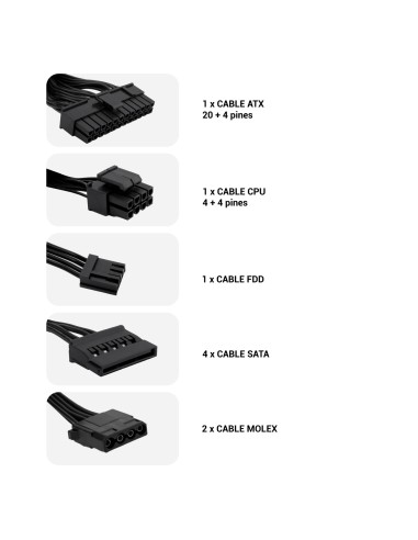CoolBox FUENTE DE ALIMENTACION ATX BASIC 500GR 500W