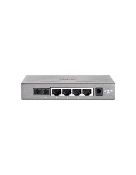 LevelOne Switch Fast Ethernet de 5 puertos, 1 Port SC Multi-Mode Fiber, 2km