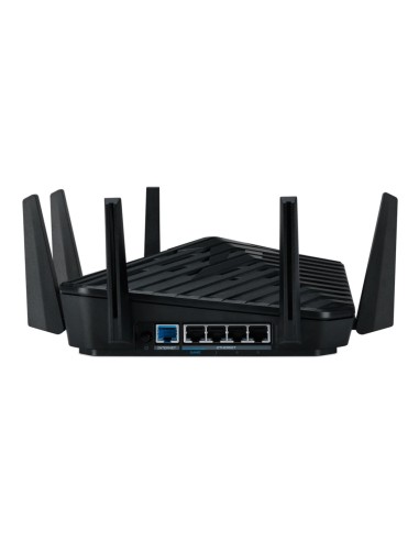 Acer Predator Connect W6 Wi Fi 6E router inalámbrico Gigabit Ethernet Tribanda (2.4 GHz   5 GHz   6 GHz) Negro