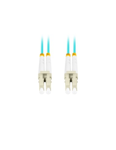Lanberg FO-LULU-MD31-0010-TQ Cable de fibra óptica e InfiniBand 1 m LC Color aguamarina