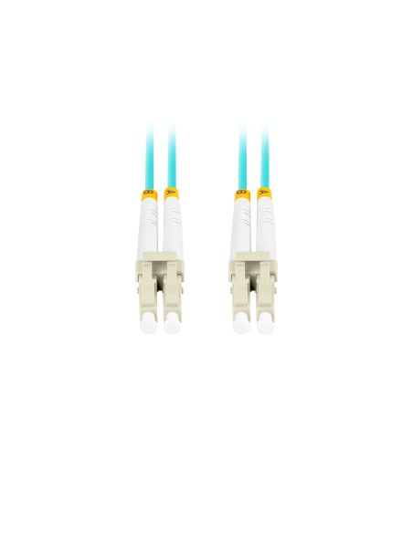 Lanberg FO-LULU-MD31-0050-TQ Cable de fibra óptica e InfiniBand 5 m LC Color aguamarina