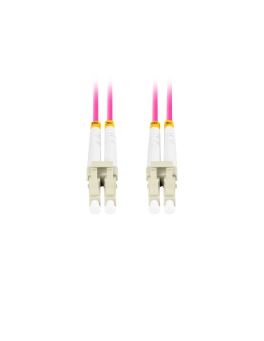 Lanberg FO-LULU-MD41-0010-VT Cable de fibra óptica e InfiniBand 1 m LC Violeta