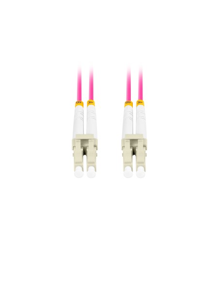 Lanberg FO-LULU-MD41-0020-VT Cable de fibra óptica e InfiniBand 2 m LC Violeta