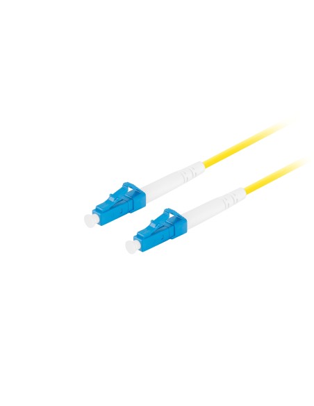 Lanberg FO-LULU-SS11-0100-YE Cable de fibra óptica e InfiniBand 10 m LC Amarillo