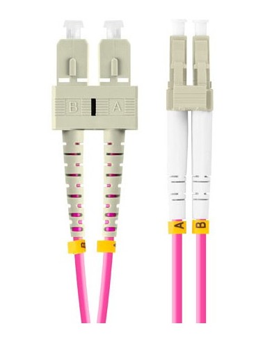 Lanberg FO-LUSU-MD41-0010-VT Cable de fibra óptica e InfiniBand 1 m LC SC LC SC Violeta
