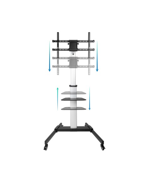 TooQ Hera Soporte de Suelo de Aluminio con Ruedas para Pantalla 37"-86"