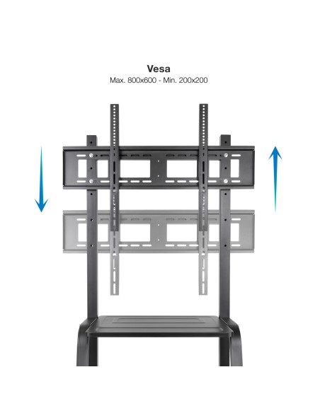 TooQ Coloso Soporte de Suelo con Ruedas para Pantalla 37"-100"