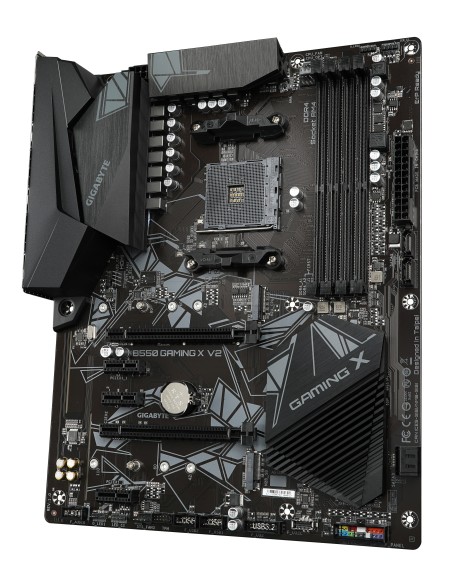 GIGABYTE B550 Gaming X V2 Placa base - Procesadores AMD Ryzen 5000, VRM de 10+3 fases, hasta 4733 MHz DDR4, 1xPCIe 4.0 + 1xPCIe