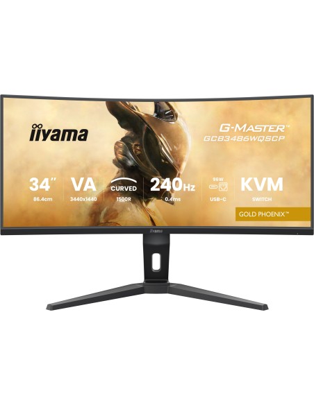 iiyama G-MASTER GCB3486WQSCP-B1 pantalla para PC 86,4 cm (34") 3440 x 1440 Pixeles UltraWide Quad HD Negro