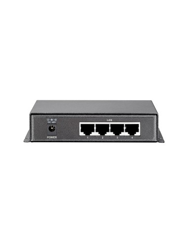 LevelOne Switch Gigabit Ethernet PoE de 8 puertos, 61.6W, 802.3af PoE, 4 Puertos PoE