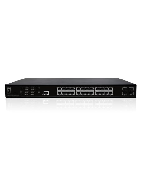 LevelOne GEP-2861 switch Gestionado L2 Gigabit Ethernet (10 100 1000) Energía sobre Ethernet (PoE) 1U Negro