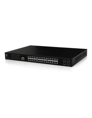 LevelOne GEP-2861 switch Gestionado L2 Gigabit Ethernet (10 100 1000) Energía sobre Ethernet (PoE) 1U Negro