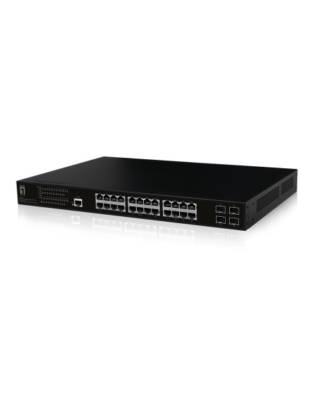 LevelOne GEP-2861 switch Gestionado L2 Gigabit Ethernet (10 100 1000) Energía sobre Ethernet (PoE) 1U Negro