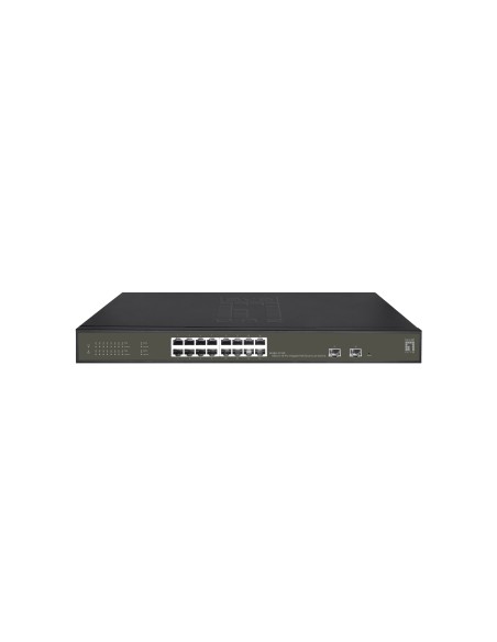 LevelOne GES-2118P switch Gestionado L2 Gigabit Ethernet (10 100 1000) Energía sobre Ethernet (PoE) Negro