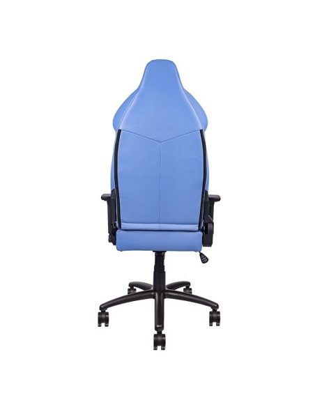 Thermaltake GGC-VCO-LWLWDS-01 silla para videojuegos Butaca para jugar Asiento acolchado Azul, Blanco