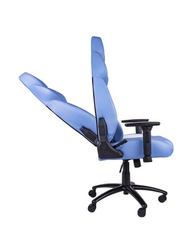 Thermaltake GGC-VCO-LWLWDS-01 silla para videojuegos Butaca para jugar Asiento acolchado Azul, Blanco