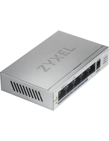 Zyxel GS1005HP No administrado Gigabit Ethernet (10 100 1000) Energía sobre Ethernet (PoE) Plata