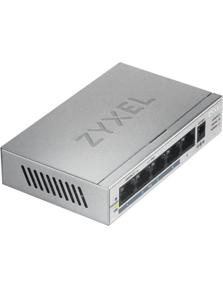 Zyxel GS1005HP No administrado Gigabit Ethernet (10 100 1000) Energía sobre Ethernet (PoE) Plata