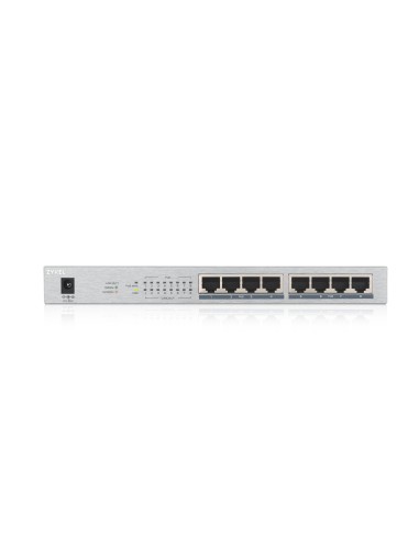 Zyxel GS1008HP No administrado Gigabit Ethernet (10 100 1000) Energía sobre Ethernet (PoE) Gris