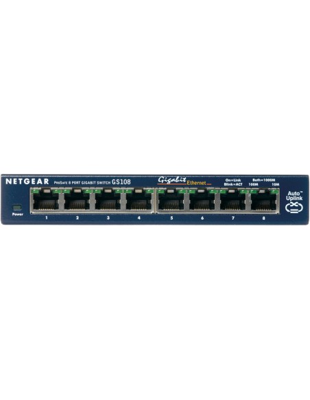 NETGEAR GS108GE switch No administrado Gigabit Ethernet (10 100 1000) Azul