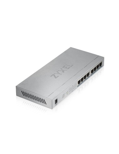 Zyxel GS1008HP No administrado Gigabit Ethernet (10 100 1000) Energía sobre Ethernet (PoE) Gris