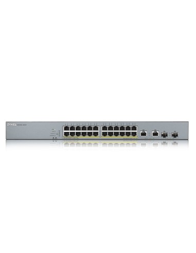 Zyxel GS1350-26HP-EU0101F switch Gestionado L2 Gigabit Ethernet (10 100 1000) Energía sobre Ethernet (PoE) Gris
