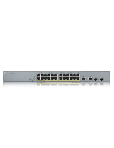 Zyxel GS1350-26HP-EU0101F switch Gestionado L2 Gigabit Ethernet (10 100 1000) Energía sobre Ethernet (PoE) Gris
