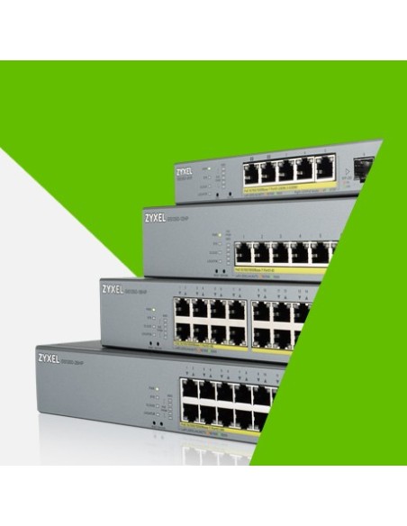 Zyxel GS1350-26HP-EU0101F switch Gestionado L2 Gigabit Ethernet (10 100 1000) Energía sobre Ethernet (PoE) Gris