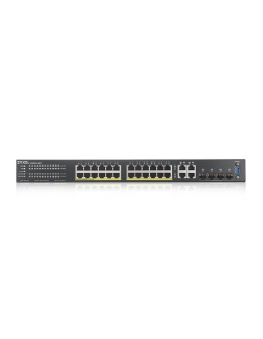 Zyxel GS2220-28HP-EU0101F switch Gestionado L2 Gigabit Ethernet (10 100 1000) Energía sobre Ethernet (PoE) Negro
