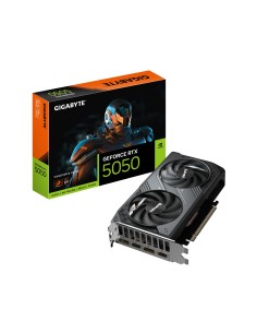 GIGABYTE GeForce RTX 5050 WINDFORCE OC 8G Tarjeta Gráfica - 8GB GDDR6, 128bit, PCI-E 5.0, 2587MHz Frecuencia del núcleo, 2 x