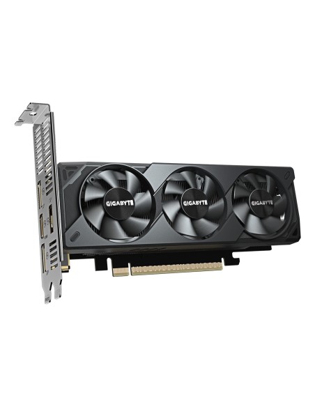 GIGABYTE GeForce RTX 5060 OC Low Profile 8G Tarjeta Gráfica - 8GB GDDR7, 128bit, PCI-E 5.0, 2512 MHz Frecuencia del núcleo, 3 x