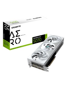 GIGABYTE GeForce RTX 5070 AERO OC 12G Tarjeta Gráfica - 12GB GDDR7, 192 bits, PCI-E 5.0, 2625 MHz Core Clock, 3 x DP 2.1a, 1 x