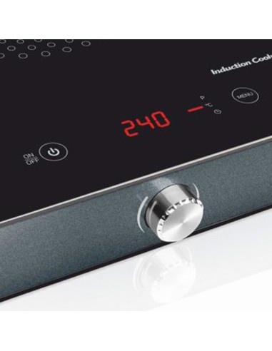 Haeger HP-IND.002A hobs Negro, Gris Encimera Con placa de inducción 1 zona(s)