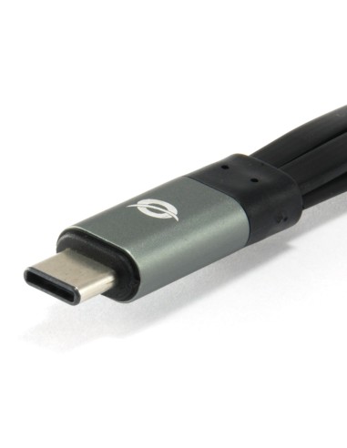 Conceptronic HUBBIES01G hub de interfaz USB 3.2 Gen 2 (3.1 Gen 2) Type-C 5000 Mbit s Gris