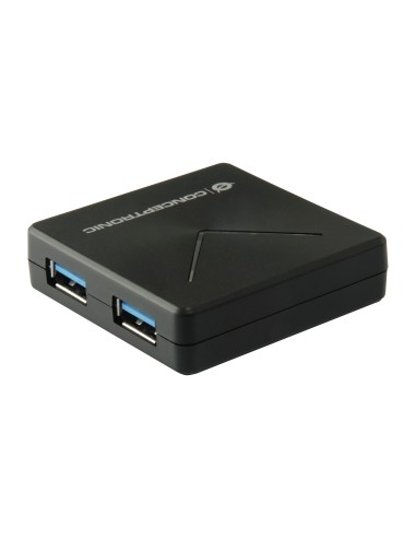 Conceptronic HUBBIES02B hub de interfaz USB 3.2 Gen 1 (3.1 Gen 1) Mini-B 5000 Mbit s Negro