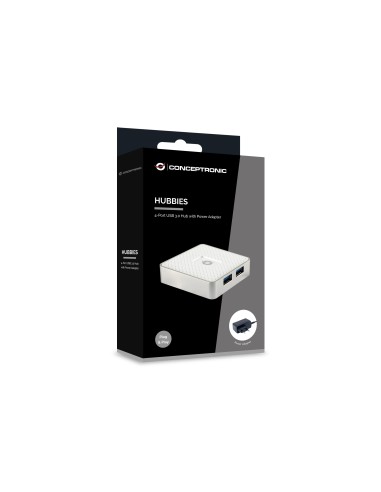 Conceptronic HUBBIES03W hub de interfaz USB 3.2 Gen 1 (3.1 Gen 1) Micro-B 5000 Mbit s Blanco